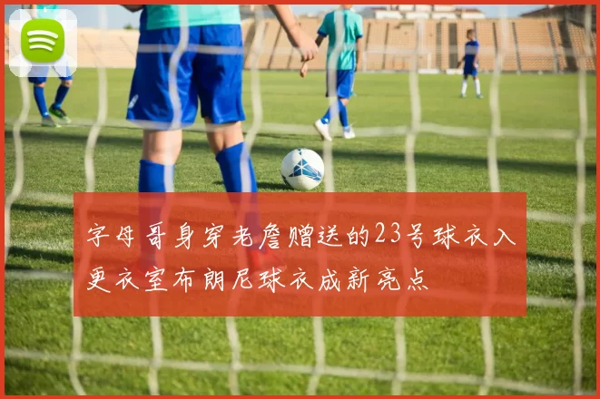 字母哥身穿老詹赠送的23号球衣入更衣室布朗尼球衣成新亮点